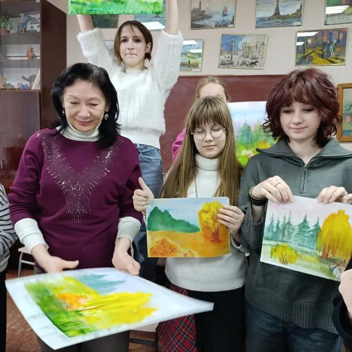 Мастер класс по живописи "Акварель по сырому"